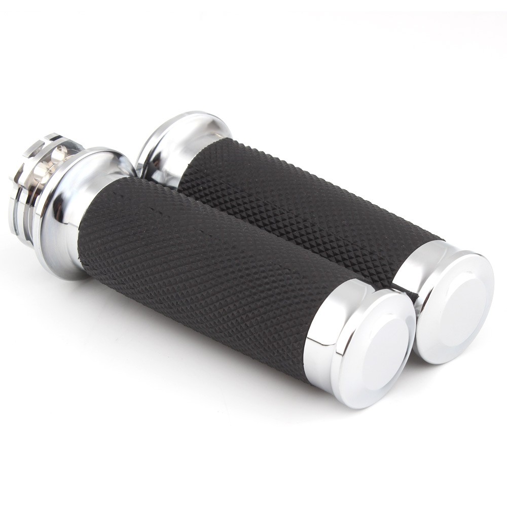 1″ Motorbike Handlebar Hand Grips None-Slip Fit For Harley Honda Suzuki Kawasaki