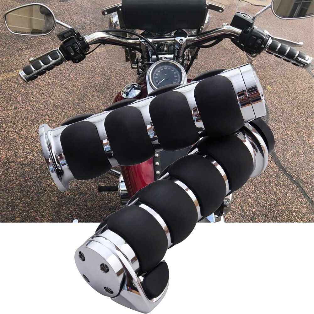 For Harley Road King Softail Electra Glide 1″ Motorcycle Handle Bar Hand Grips