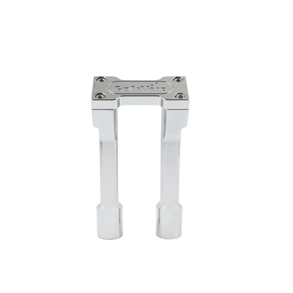 Pullback 10″ Handebar Riser Clamp for Harley 1” Handle Bar Touring Chrome