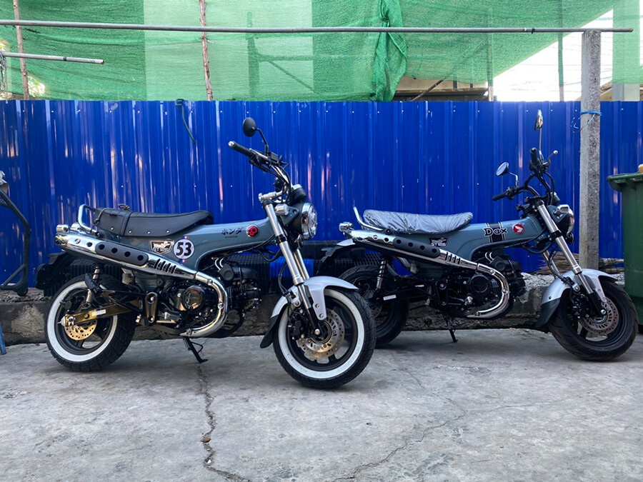 U DOM KARNCHANG Foldable Handlebar set Black New 2018 2023 Honda Monkey Dax 125