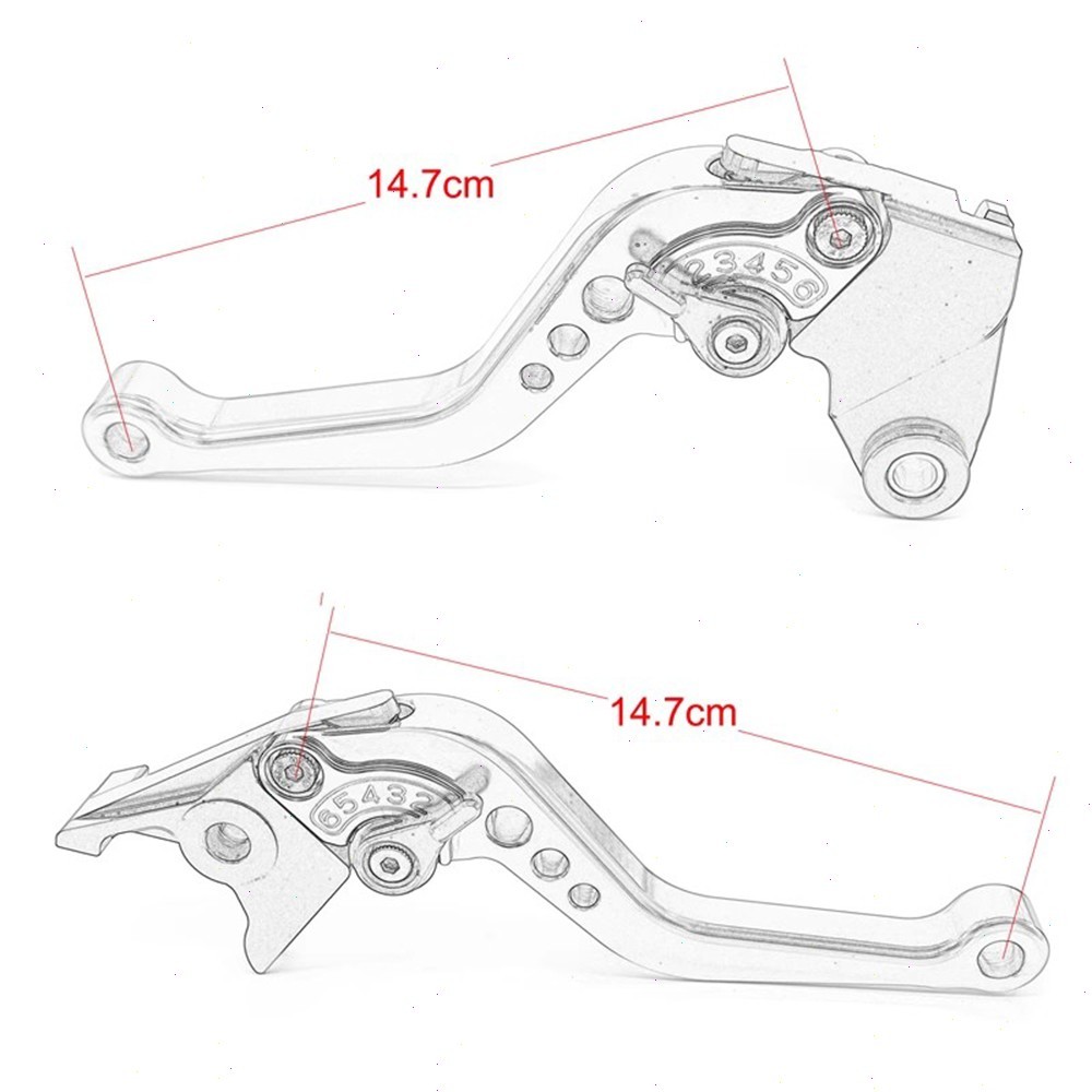 Short Clutch & Brake Levers For YAMAHA MT-10 SP / MT-10 2022-2026 2025 2024 2023