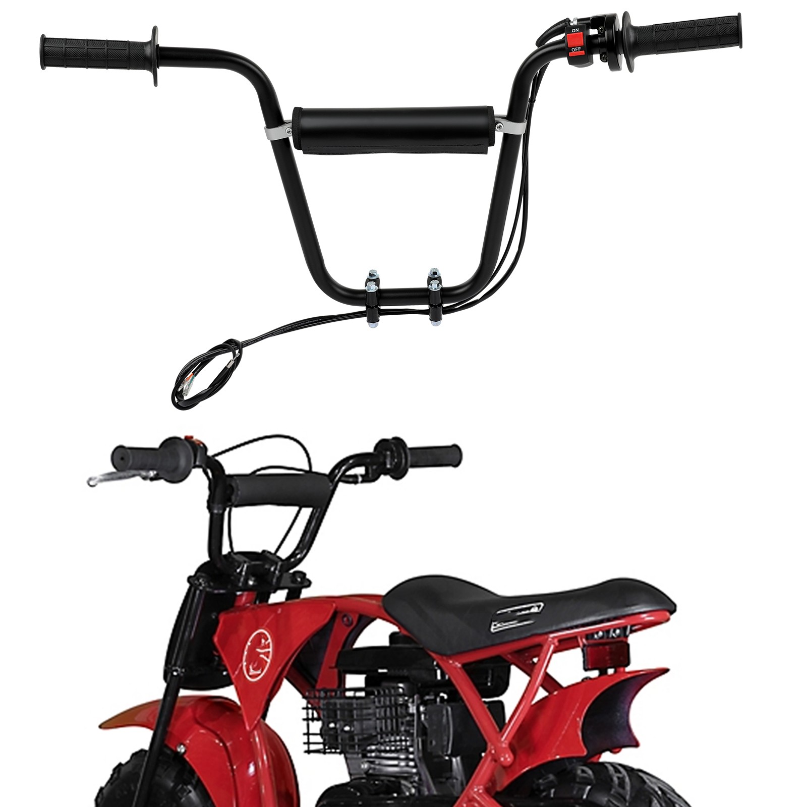 14” Ape Hangers 7/8” Mini Bike Handlebar For Coleman Powersports B100 105cc