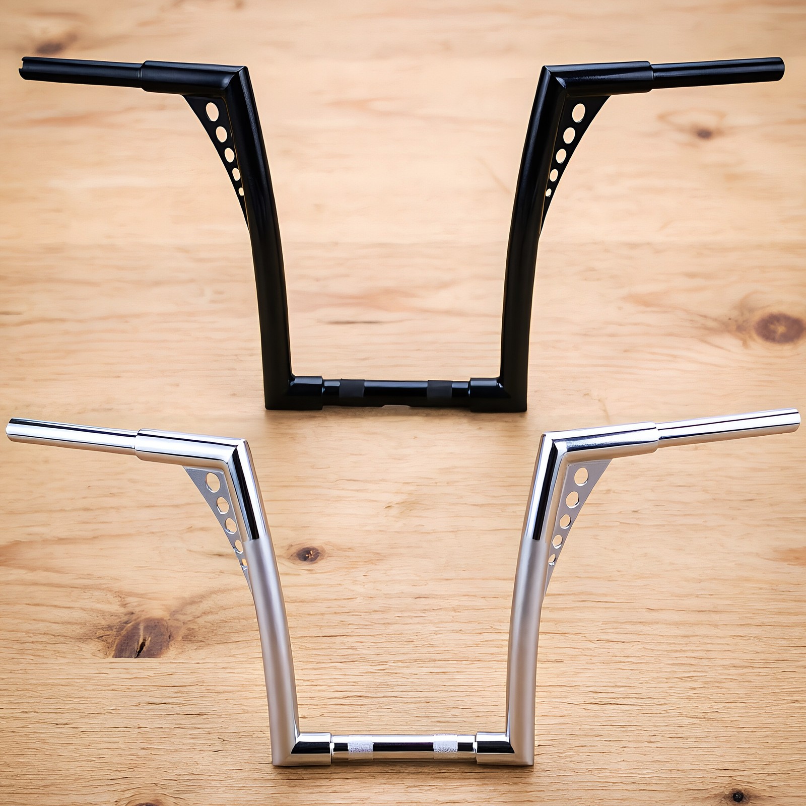 2-Color 10″ 12″ 14″ 16″ Ape Hangers Handlebar For Harley Sportster Softail Dyna