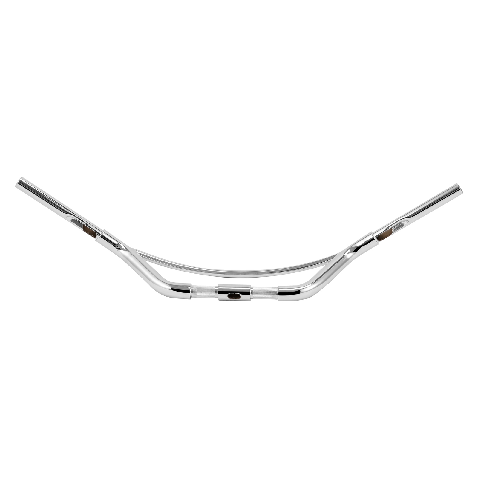 Chrome 1.25″ Fat Low Hollywood Handlebar Fits For Harley Springer 1″ Clamp