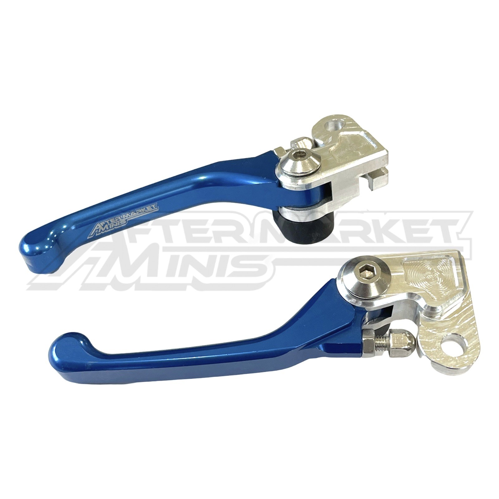 Yamaha PW 50 Aftermarket Minis Foldable And Adjustable Brake Lever Set. BLUE