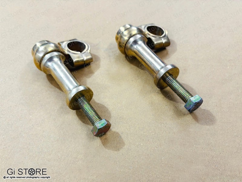 Universal Motorcycle Brass 1″ Handlebar Risers Clamp (3″ Rise Approx