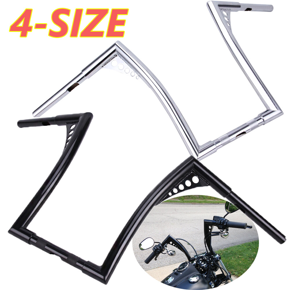 DNA MONSTER 10 12 14 16” Ape Hanger Fat Bars Handlebar For Harley FLST FXS XL
