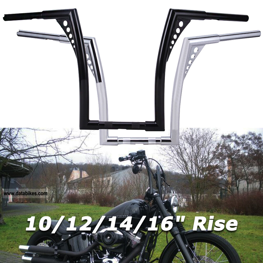 For Harley Softail Dyna Sportster XL 10″ 12″ 14″ 16″ Rise Ape Hanger Handlebar