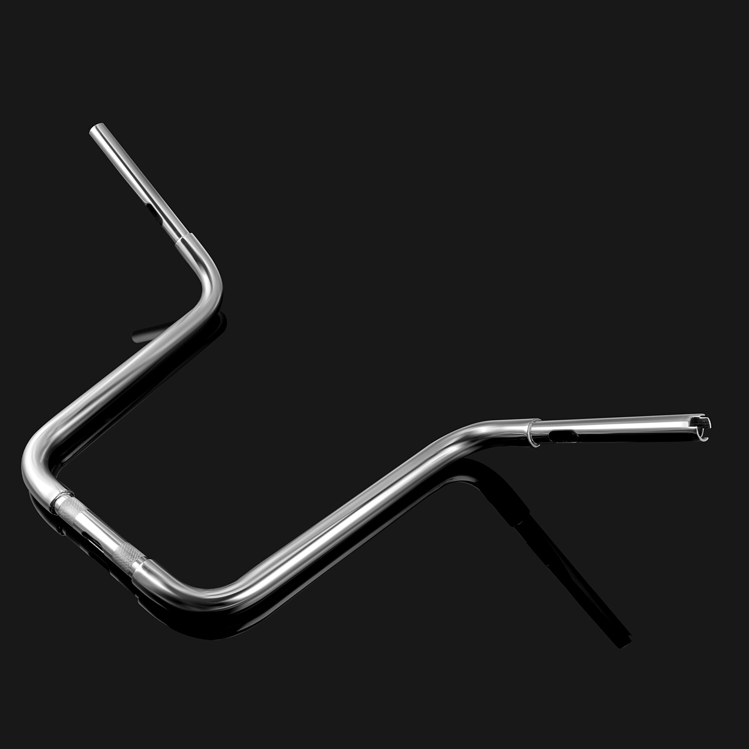Chrome Iron 16″ Rise 1″ Ape Hanger Bar Handlebar Fit For Harley Springers Models
