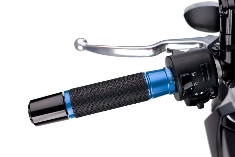 Puig Blue Ascent Grips – 123mm Length for 22mm Handlebars Universal