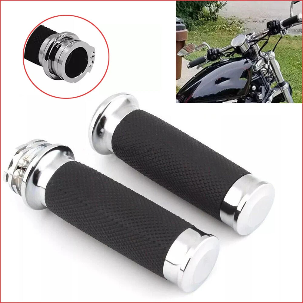 1″ Inch Motorcycle Handle Bar Hand Grips For Harley Honda Yamaha Kawasaki Suzuki