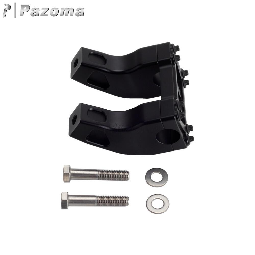 4″ 6″ 8″ 10″ 12″ 14″ Handlebar Risers Pull-Back Top Clamp For Harley Street bob