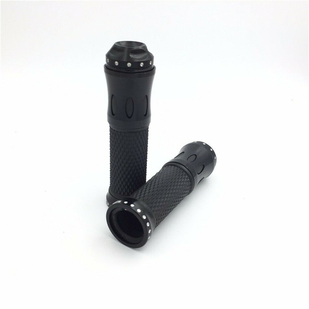 HongK Yamaha FZR 600R R6S FZ1 FZ6 TDM900 7/8″ Black None-Slip Rubber Hand Grips