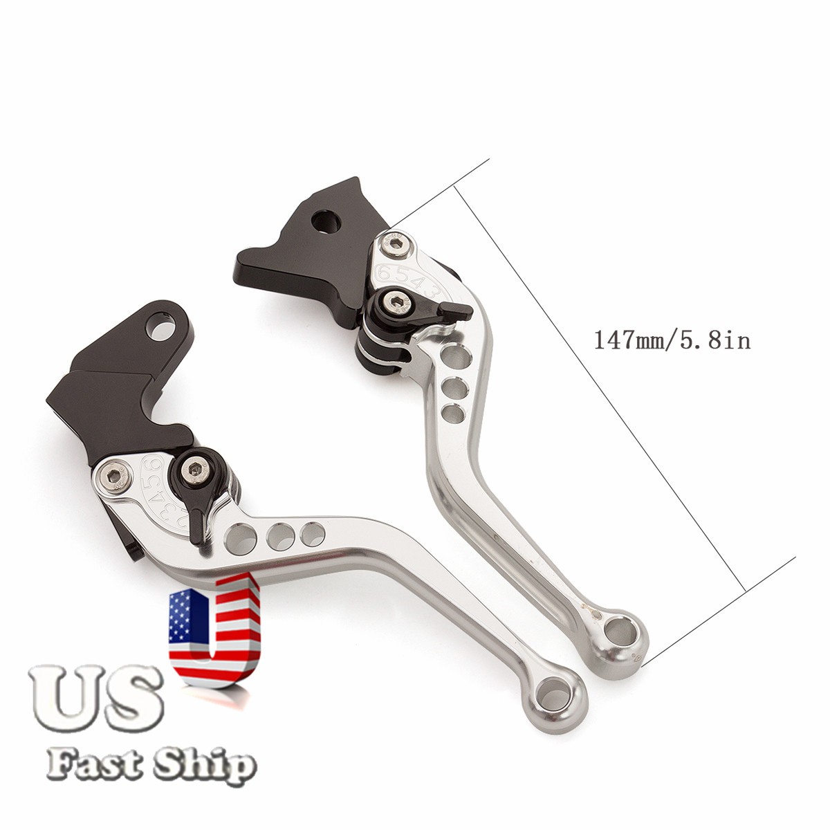 For Honda Z125 MONKEY 2018-2025 2024 2023 CNC Silver Short Brake Clutch Levers