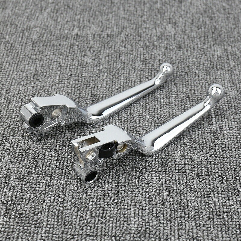 Chrome Clutch Brake Lever Hand Levers Handbrake For Harley Softail 1996-2012