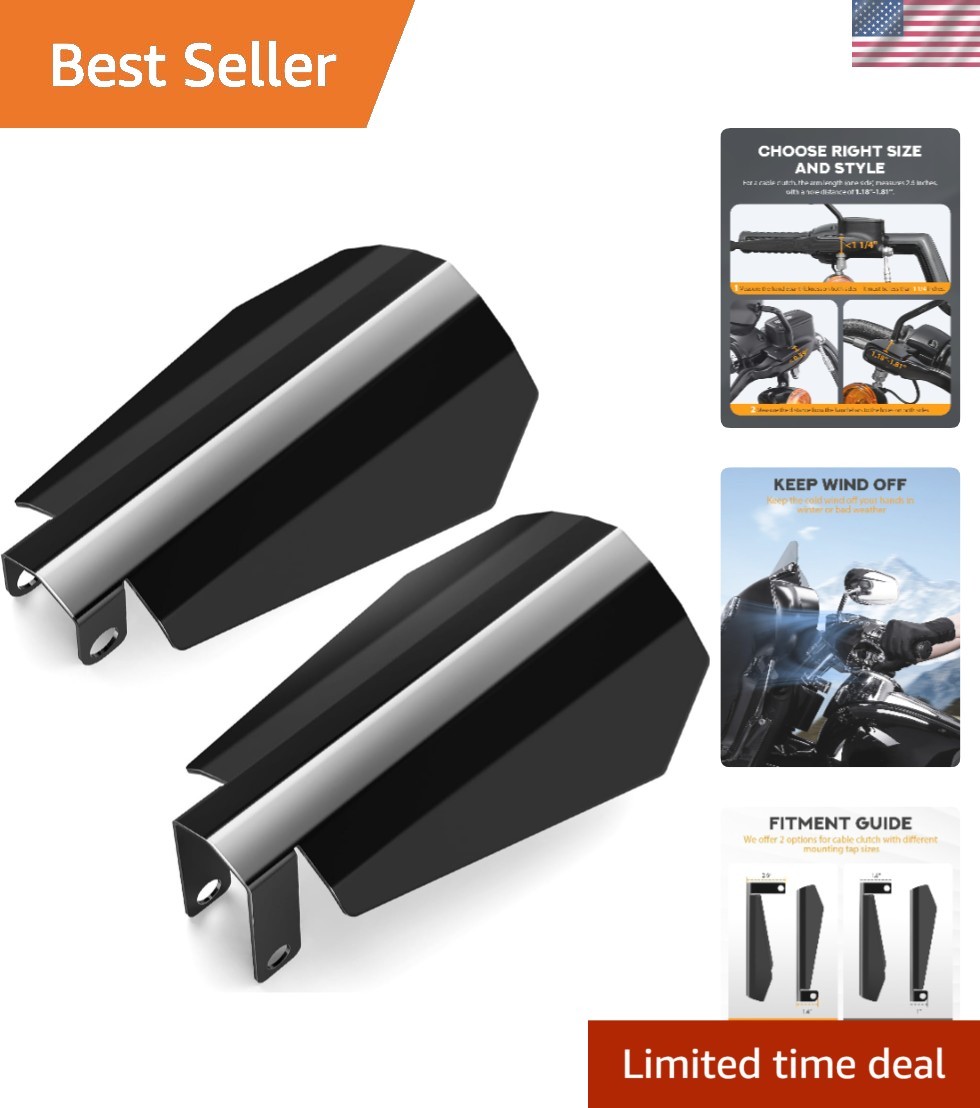 Durable Stainless Steel Coffin Cut Hand Guards for Harley Motorcycles 2007-2023