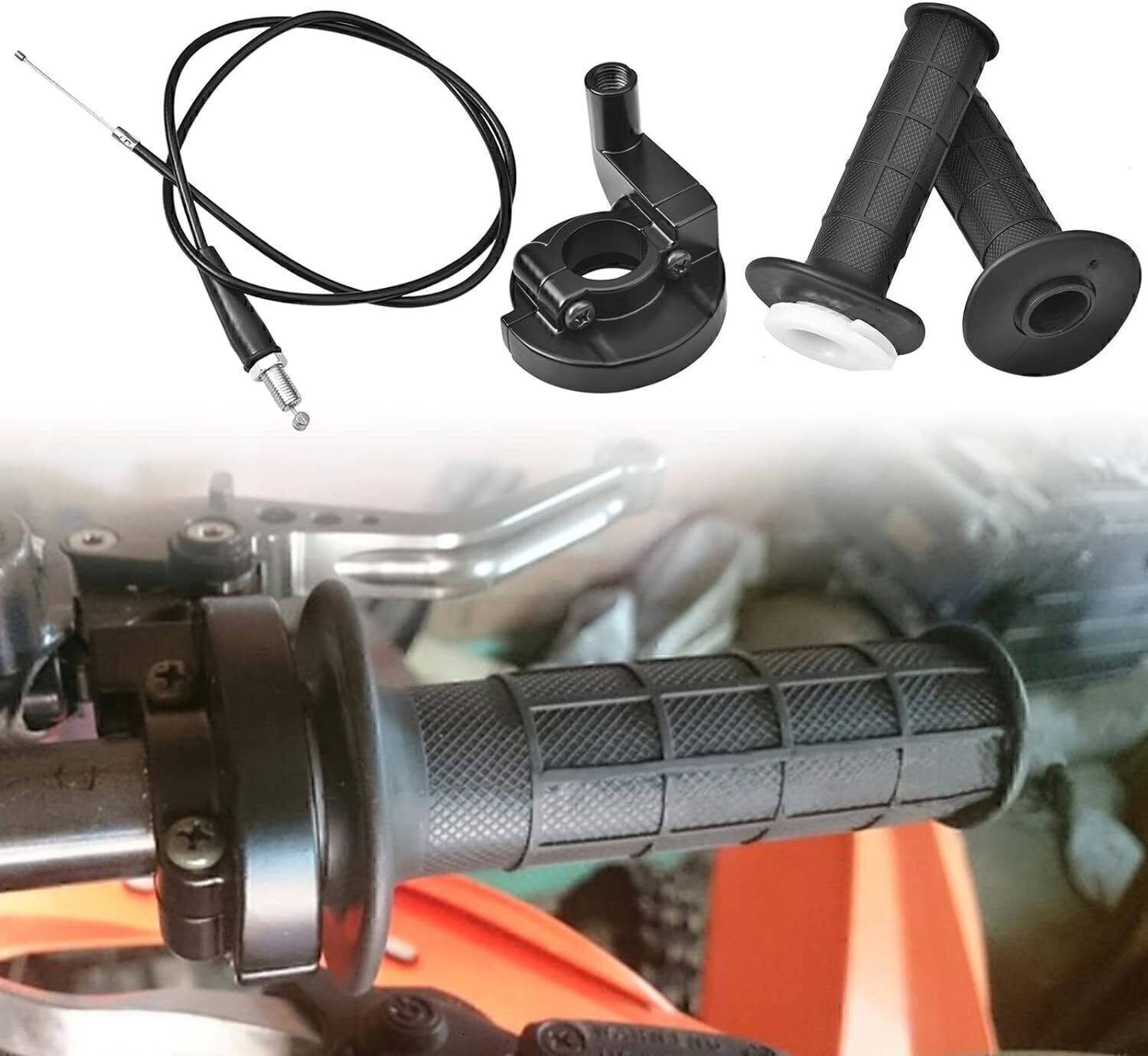 7/8″ Twist Throttle Grips Cable Set Coleman Powersports CT100U Mini NEW