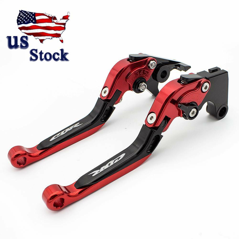 US Stock For Honda CBR900RR 1993-1998 1999 Fold Extend Brake Clutch Levers Red