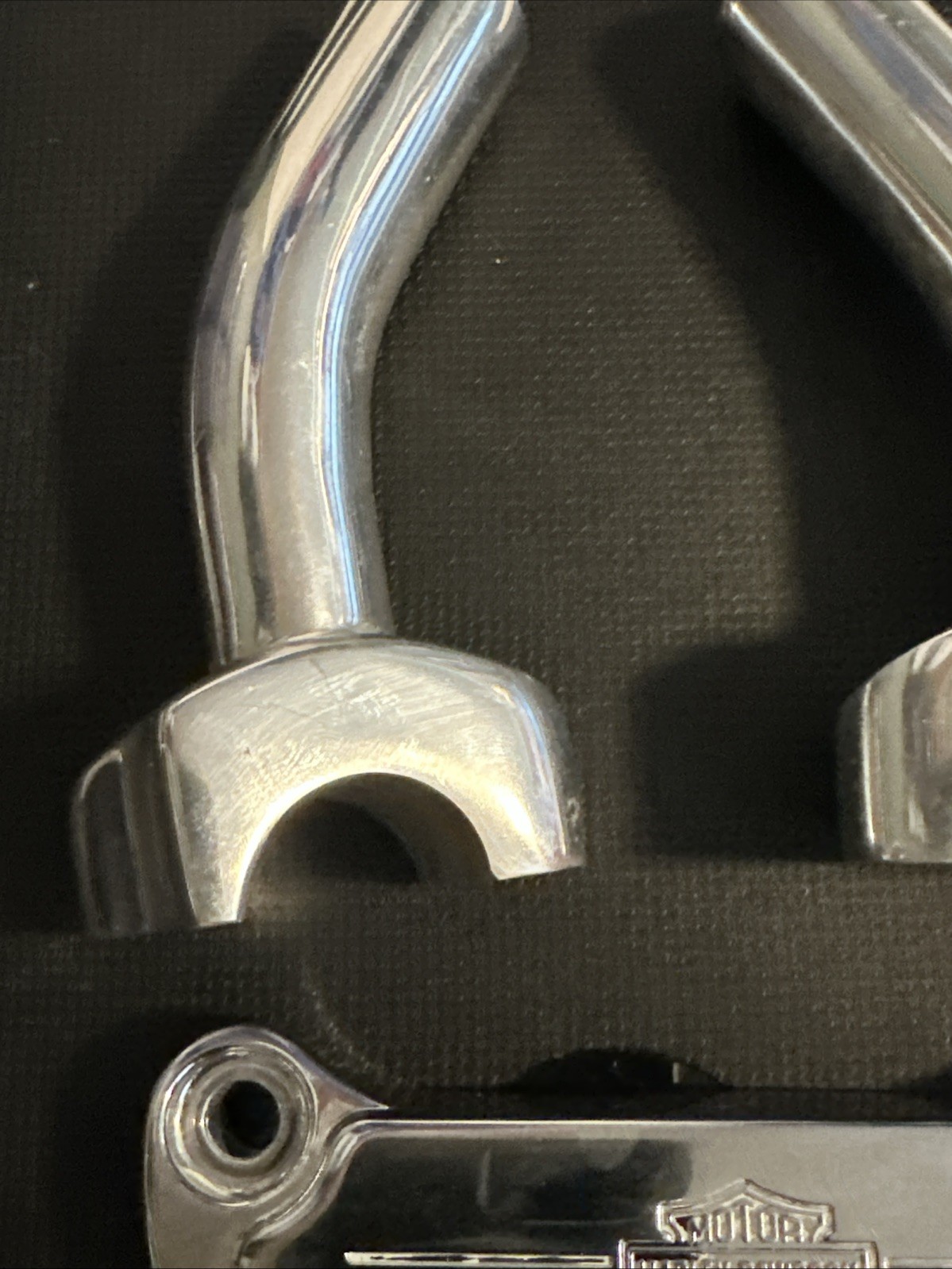 HARLEY SPORTSTER DYNA SOFTAIL 5″ HANDLEBAR RISERS W/TOP CLAMP 56568-86 56066-82A