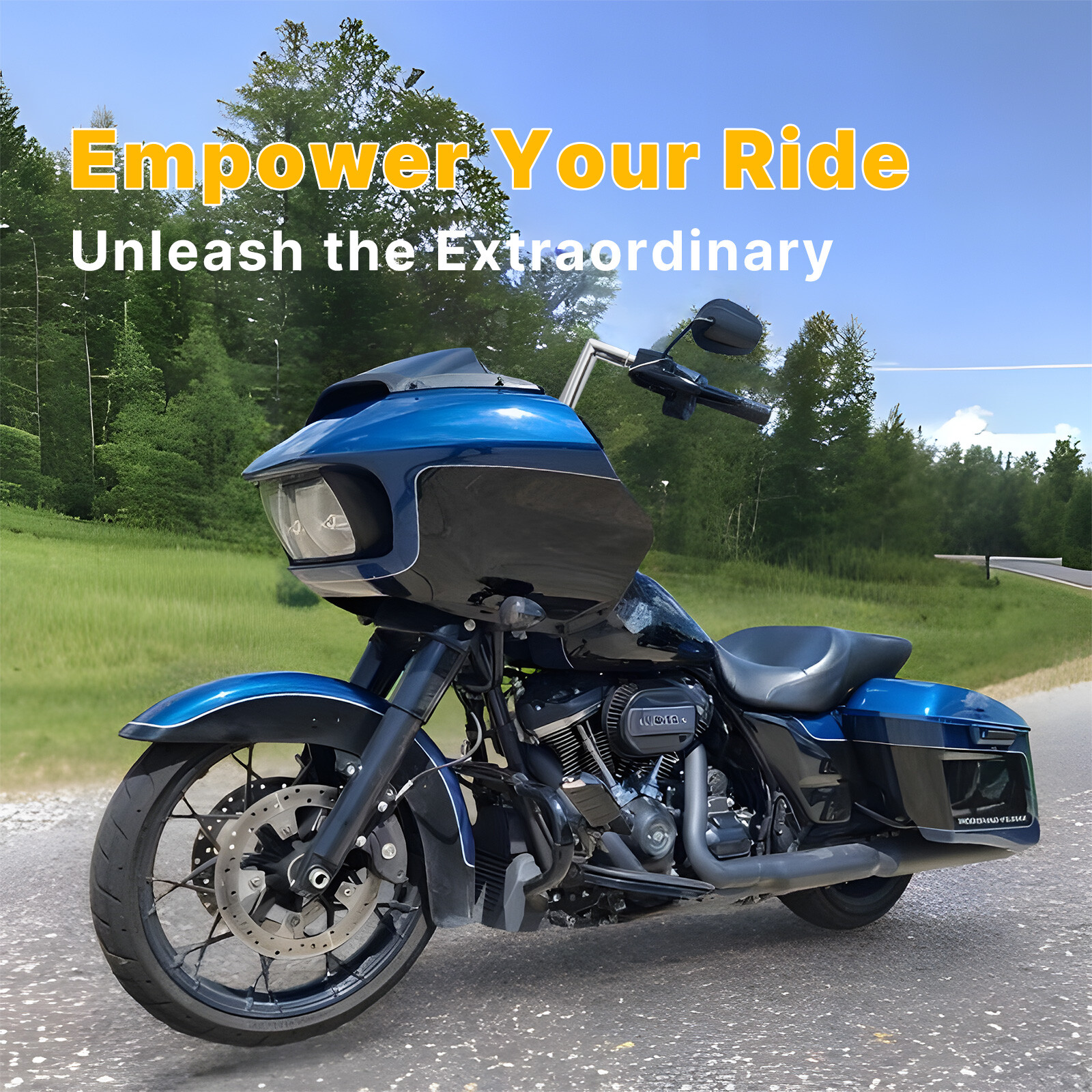 Road Glide 14″ Rise Prewired 1.5″ Fat Handlebar for Harley Touring 2016-2023
