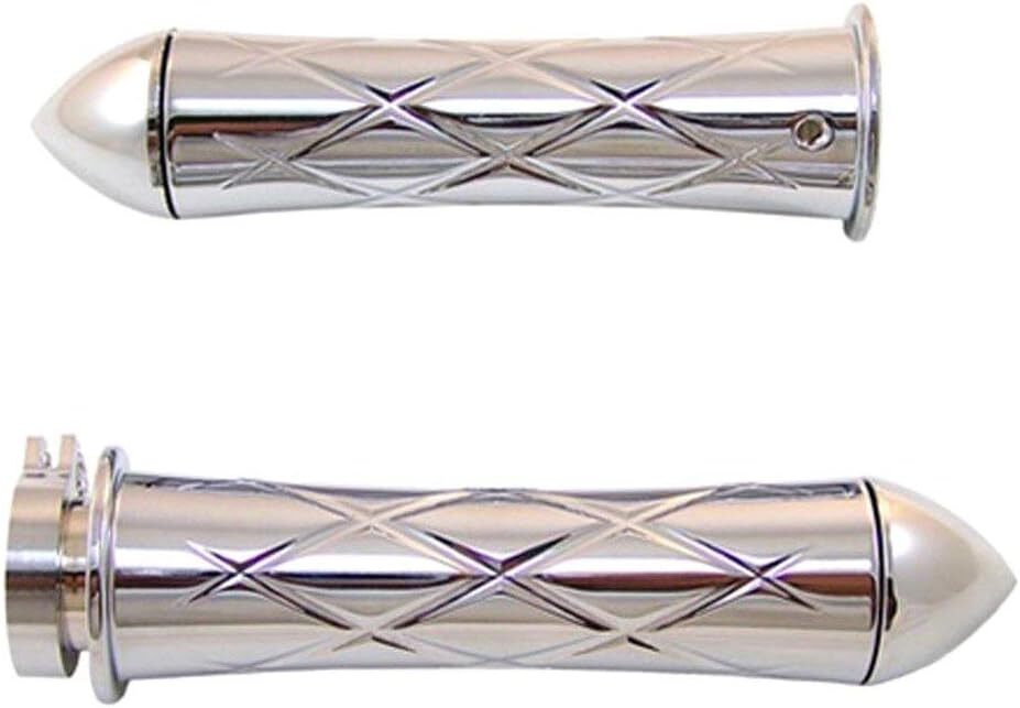 Yana Shiki CA3251P Chrome POINTED End Caps SUZUKI MOTORCLYLES