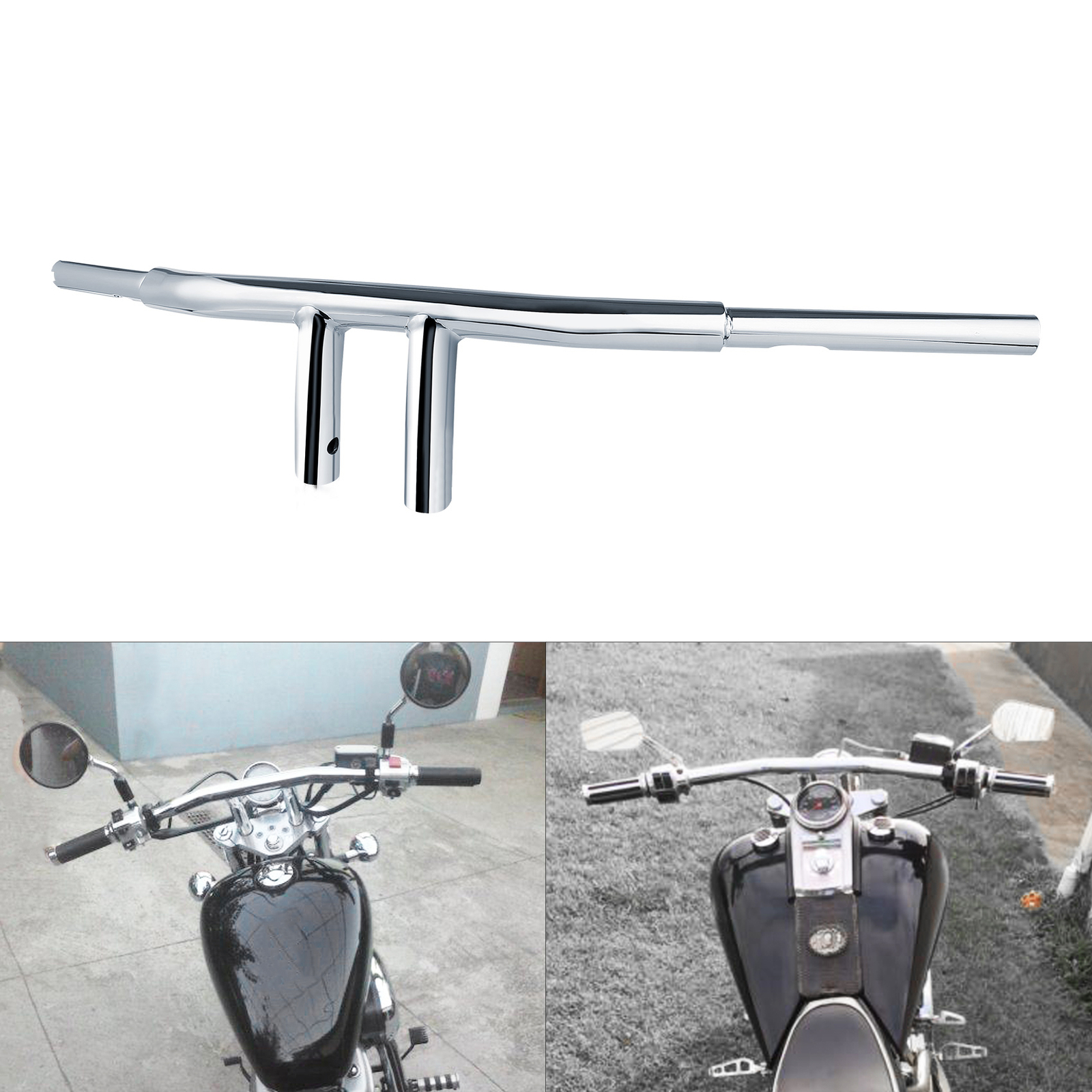 6″ 8″ 10″ Rise T-Bars Handlebar Fit For Harley Softail Sportster XL Dyna Custom