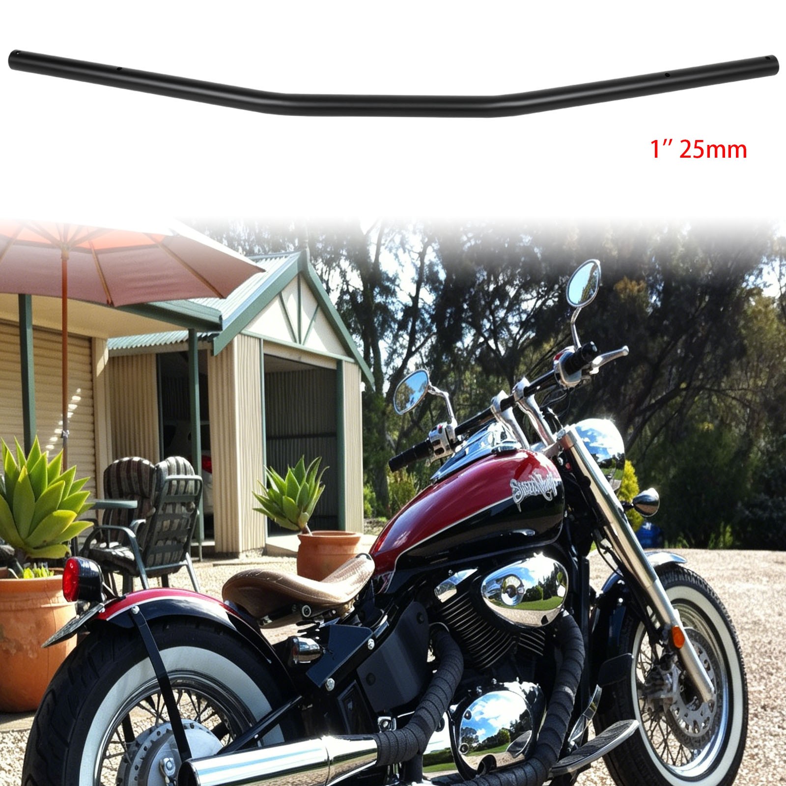 Moto Handlebar 1″ Drag Bars US For Suzuki Boulevard C50 M109R M50 M90 C109R C90T