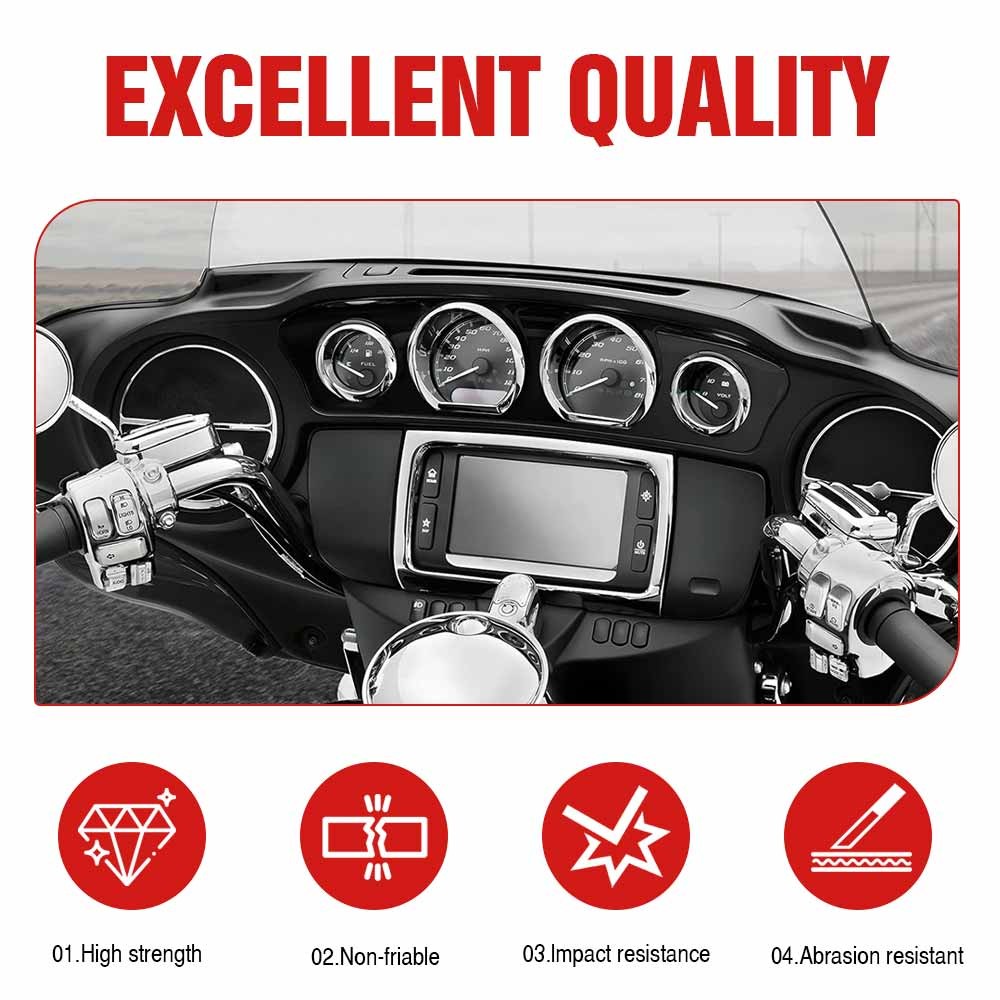 Handlebar Hand Control Switch Housing Cover kit For Harley Touring 96–13 Chrome