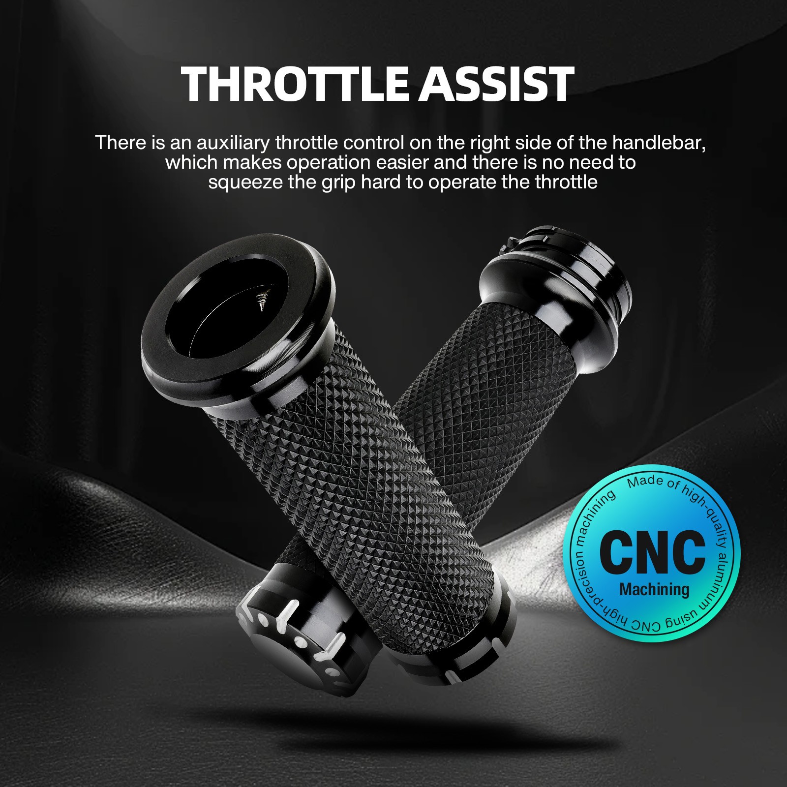1″ Handlebar Hand Grips w/Switches Controls Housing Harness Black For Harley