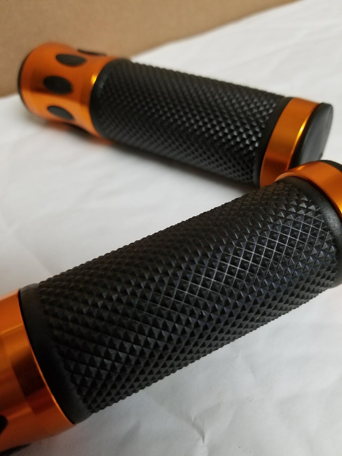 Yamaha R1 R6 CNC Aluminum Rubber Gel Hand Grips Gold