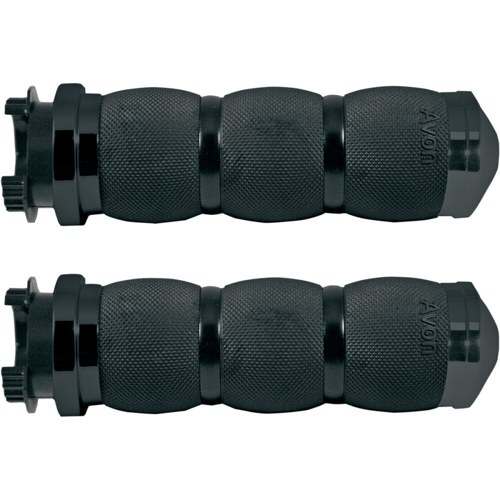 AVON Air Cushion Grips 1″ for Metric Cruisers (Anodized Black)