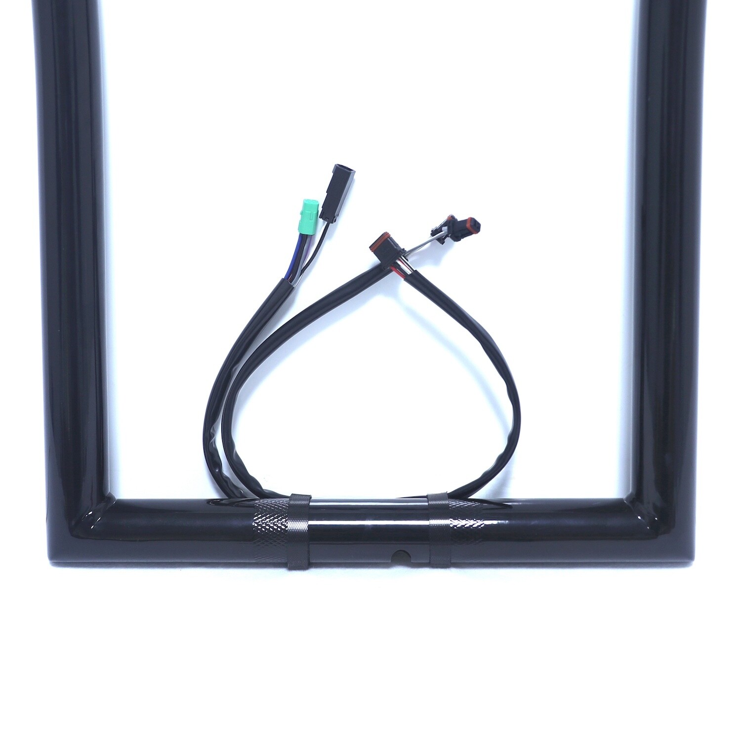 Black 16″ Prewired Handlebar 1.25″ 25mm For 2015 Harley Road Glide (Smooth Corne