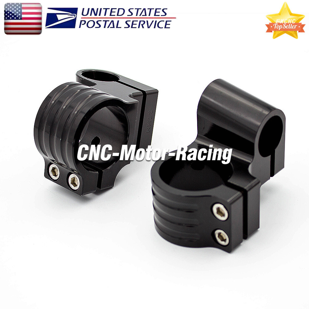 54mm Rised 1inch Fork Clip Ons Handlebars Heads Mount Clamps CNC 10 Degrees USA