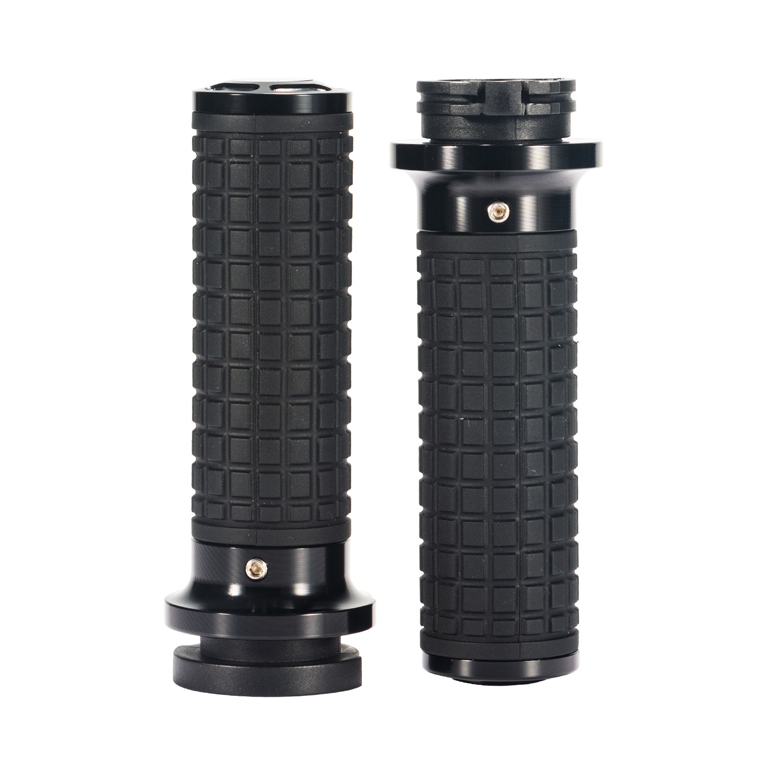 CNC Hand Grips Aluminum Rubber for Harley Davids Dyna Super Glide,Softail FatBoy