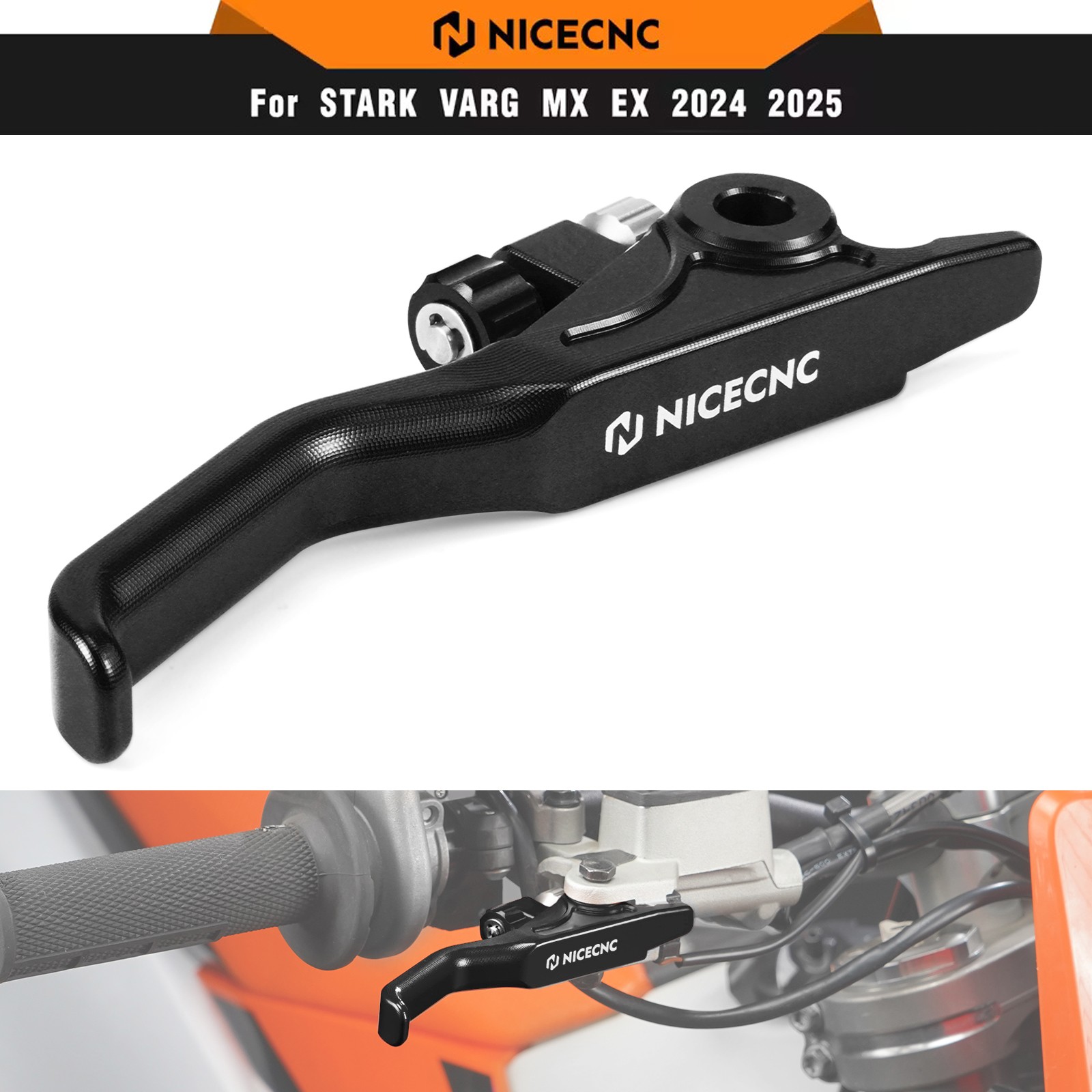NICECNC Shorty Hand Brake Lever For KTM 150-500 EXC/EXCF/XCW/XCF-W/XWF 2014-2025