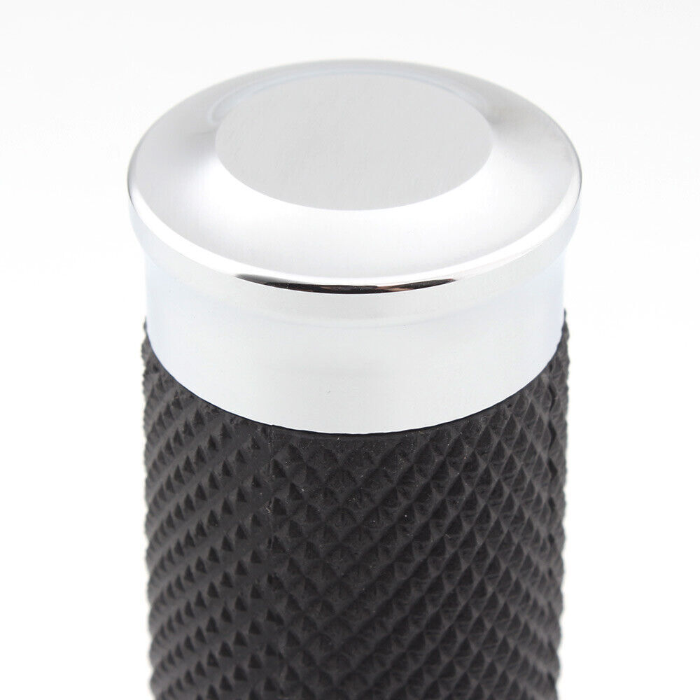 1″ Motorbike Black Handlebar Hand Grips For Harley Road King Softail Touring