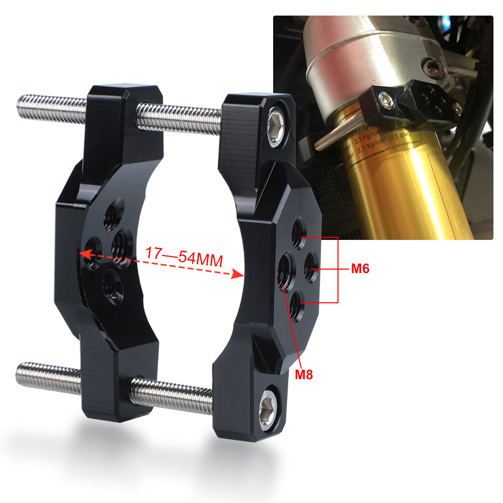 17-54mm Mount Bracket Fog Lamp Spot Light Motorcycle Fork Clamp Holder Headlight