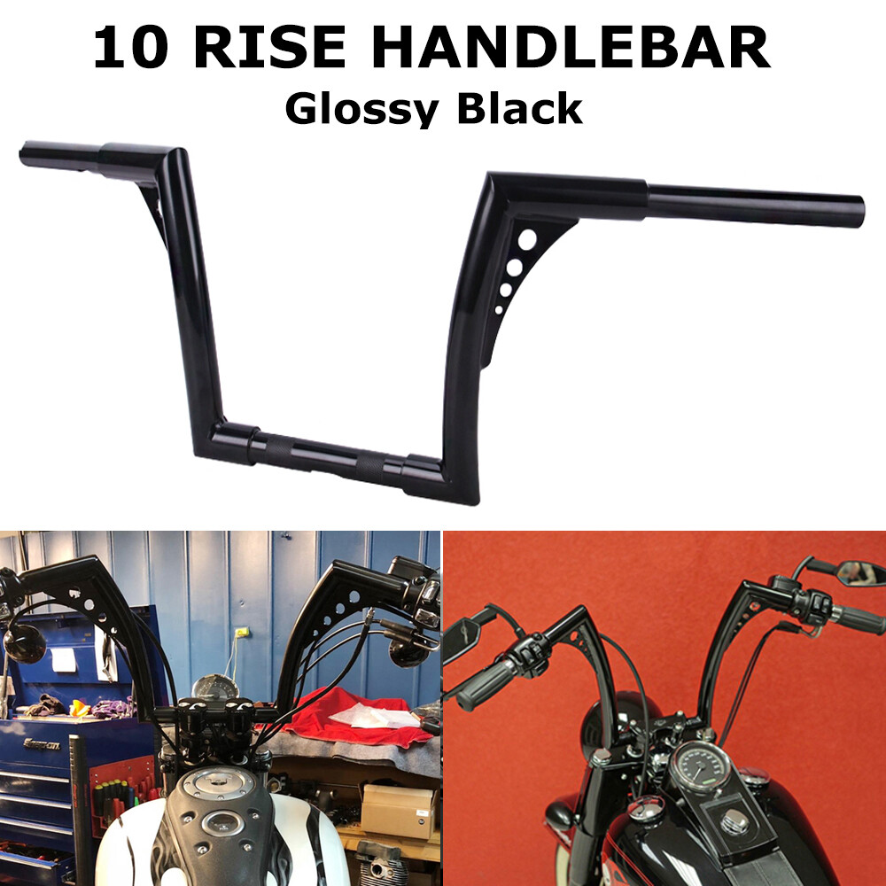 10″ 12″ 14″ 16″ Rise APE Hanger Handlebar Fat For Harley Softail Dyna Sportster