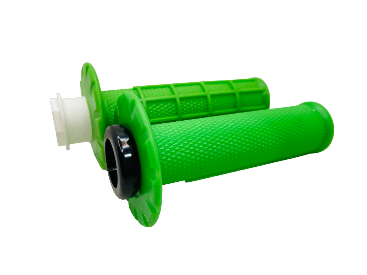 BFE V2.0 7/8″ Lock-On MX Dual Sport Motorcycle Handlebar Grips GREEN Grip System