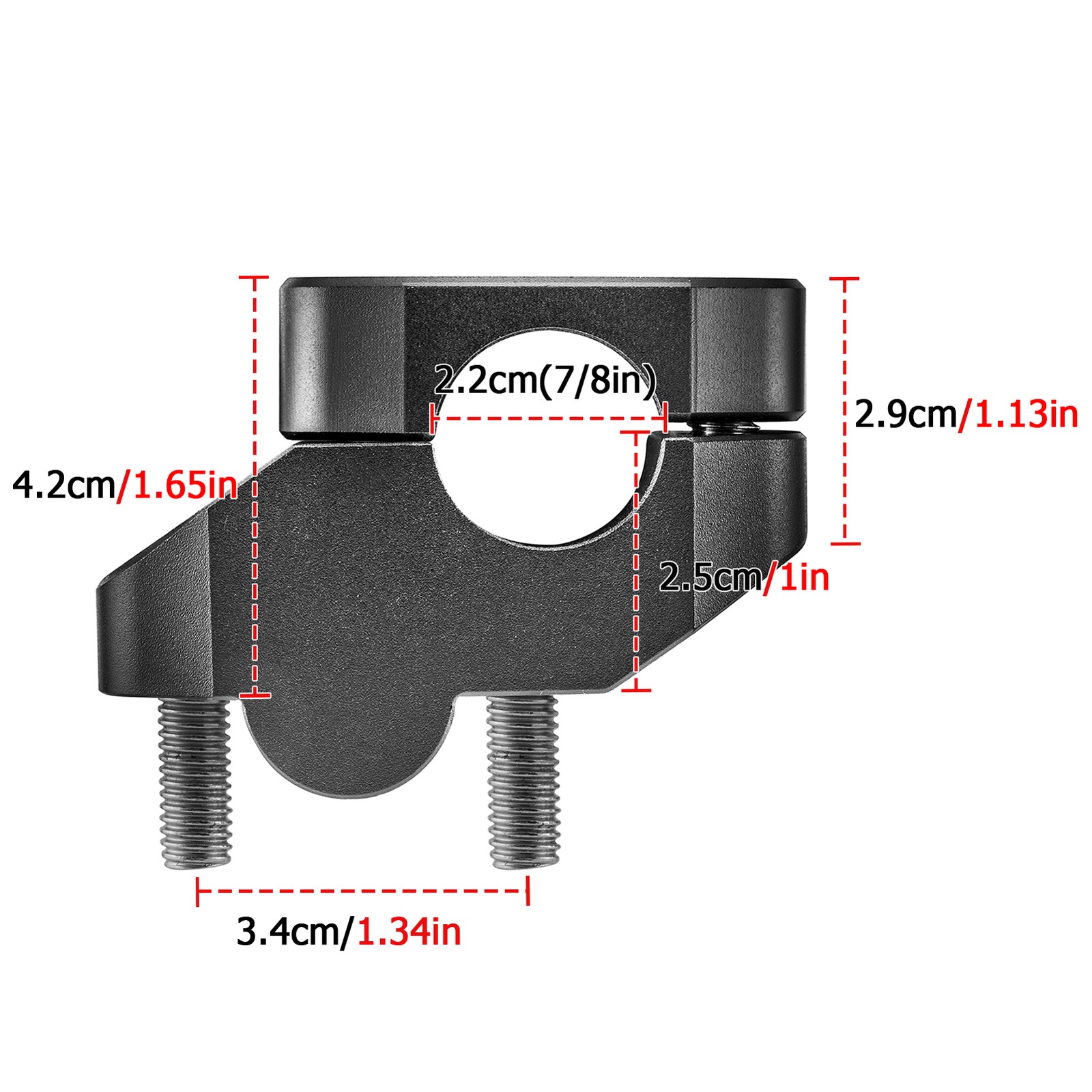 Pullback Handlebar Risers 7/8″ Bars 26mm (1″) Height For Kawasaki KLX300SM 2021+