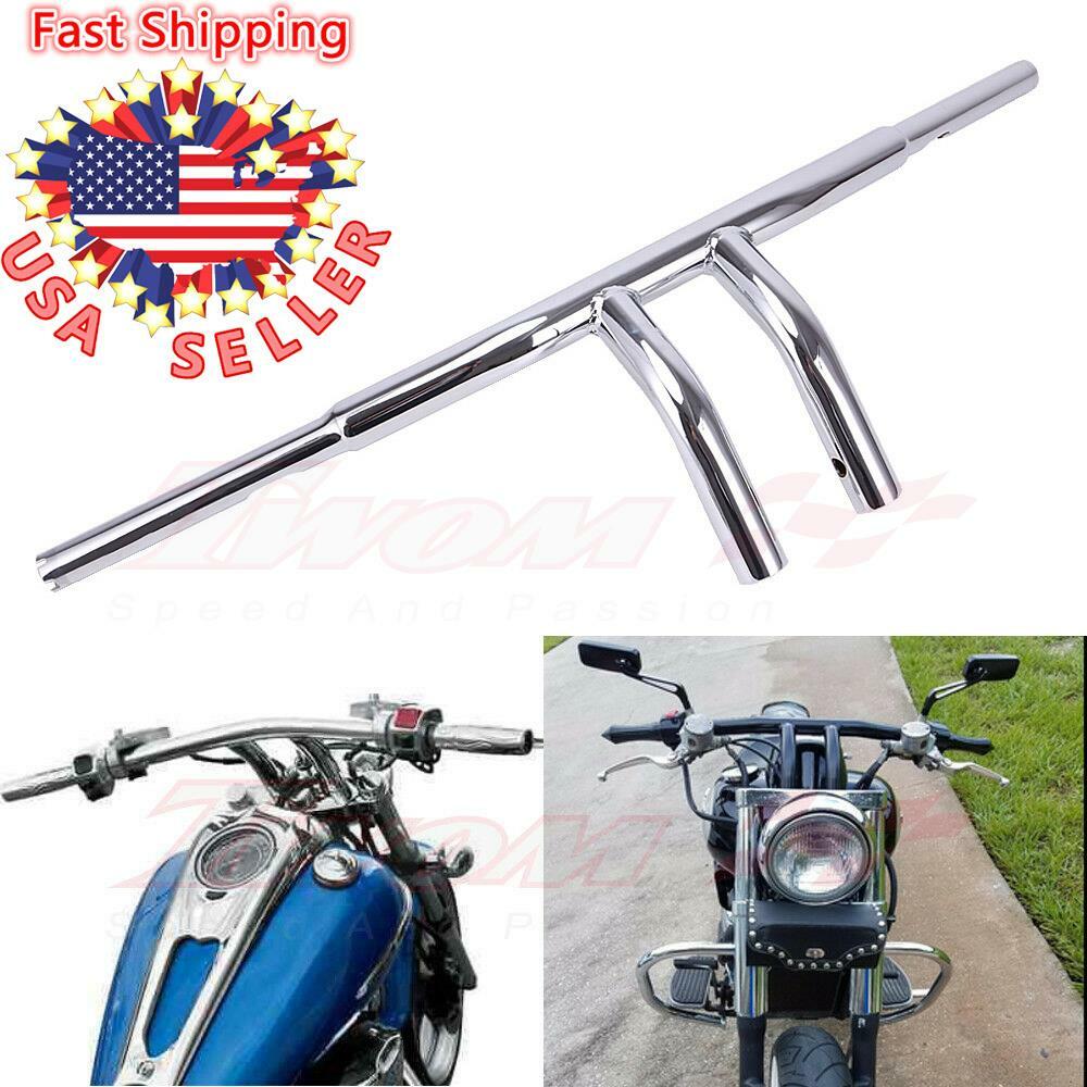 Motorcycle 1-1/4″ 8″ Rise T-Bar Handlebars Fit For Harley Yamaha V-STAR Custom