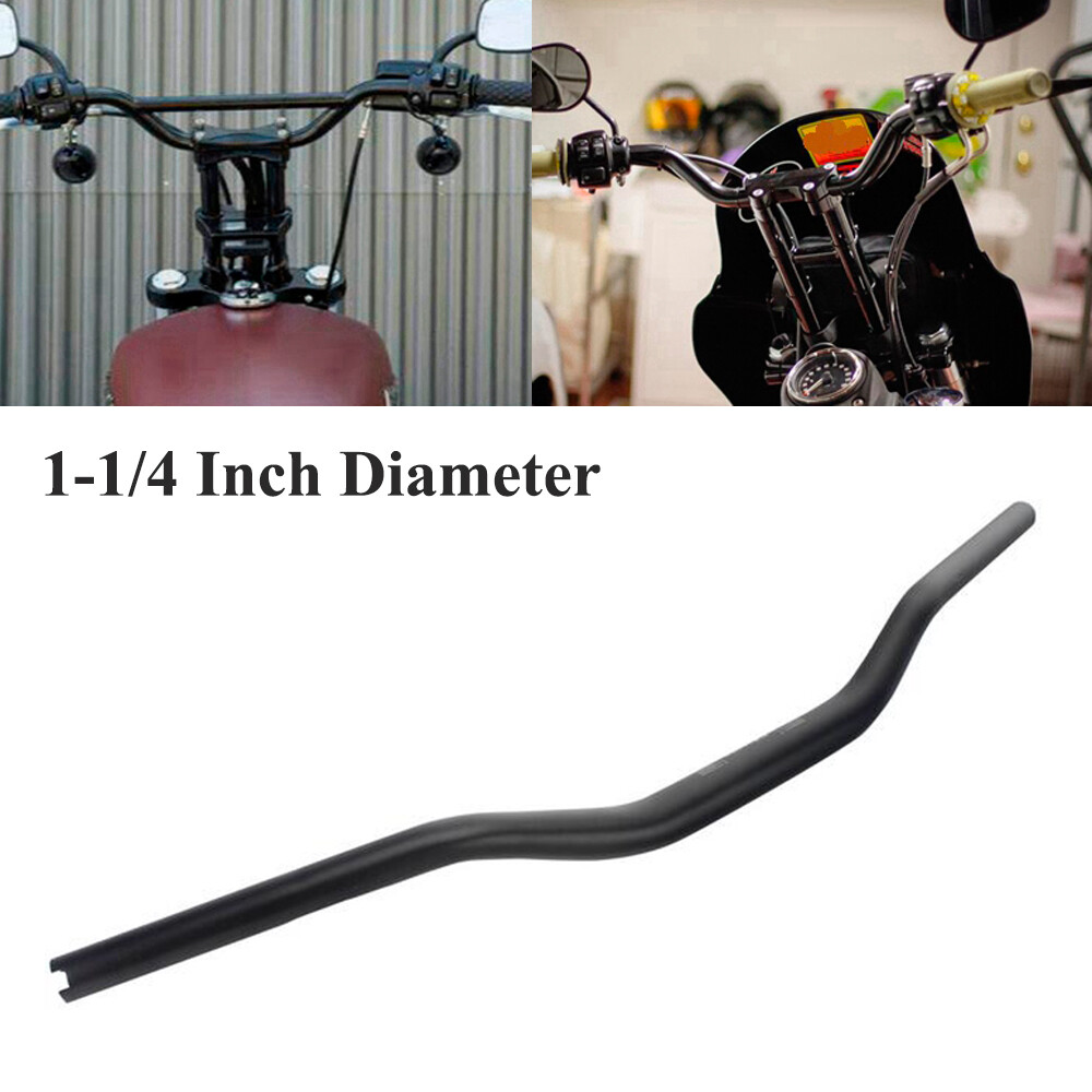 1-1/4 Inch Black Handlebar Drag Bar For Harley FXDB FXDF FXDWG FLSL FXST XL883