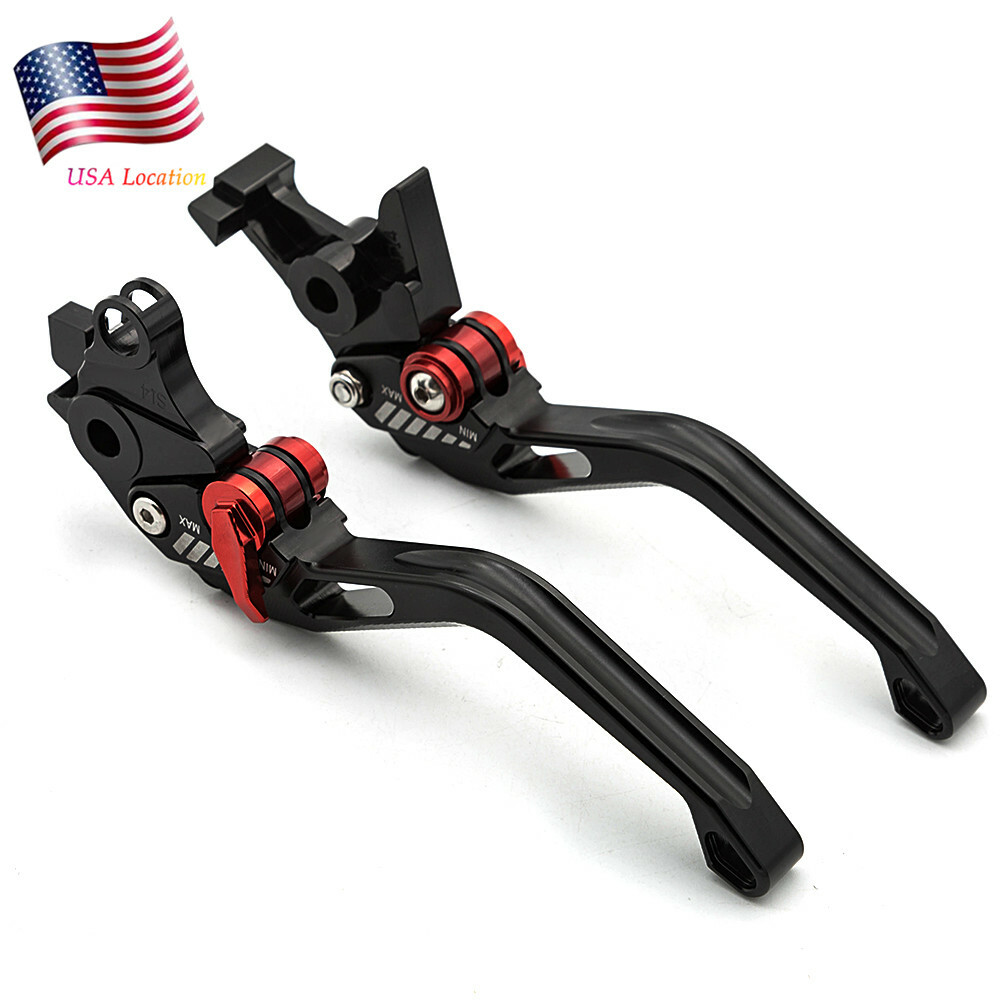 For VTX1300 2003-2008 CB400 VTEC 2002-2008 Brake Clutch Levers CNC Short Black