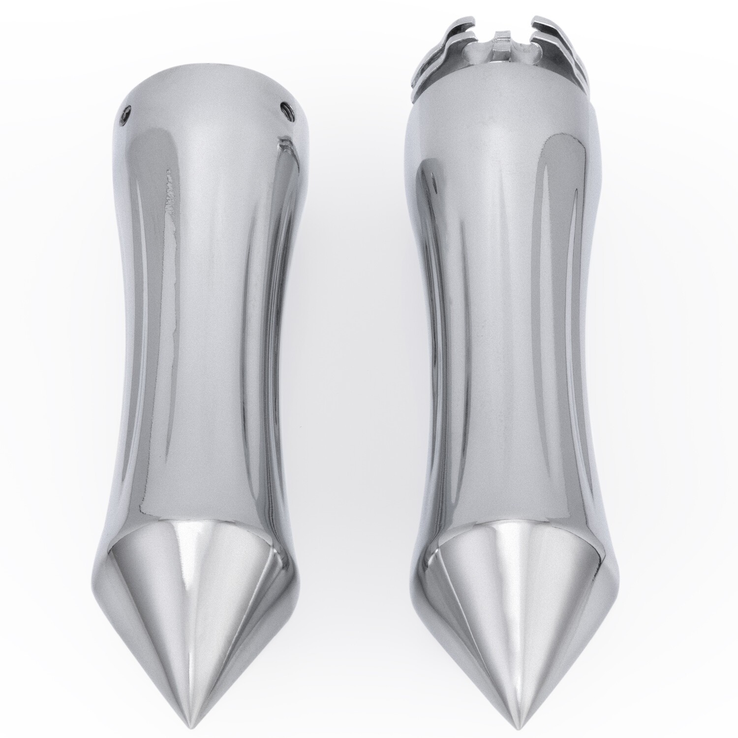 Chrome 25mm 1″ Billet Hand Grips Handlebar Motorcycle For Harley Chopper Bobber