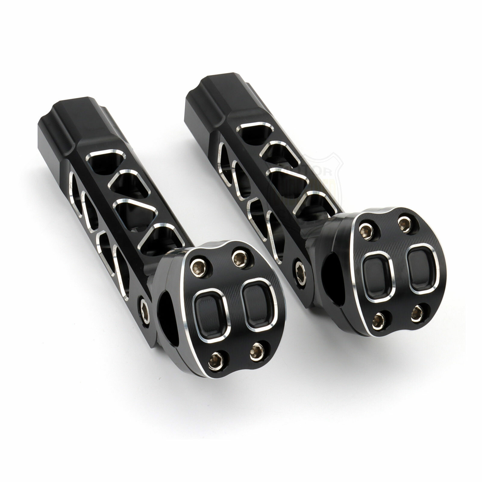 CNC 6.5/8.5/10.5″ Tall Handlebar Riser Clamp For Harley Dyna Softail Road Glide