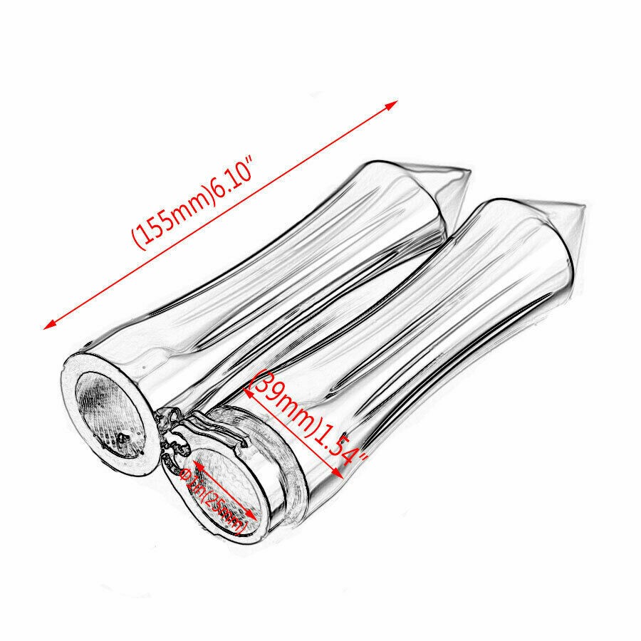 Chrome 25mm 1″ Billet Hand Grips Handlebar Motorcycle For Harley Chopper Bobber