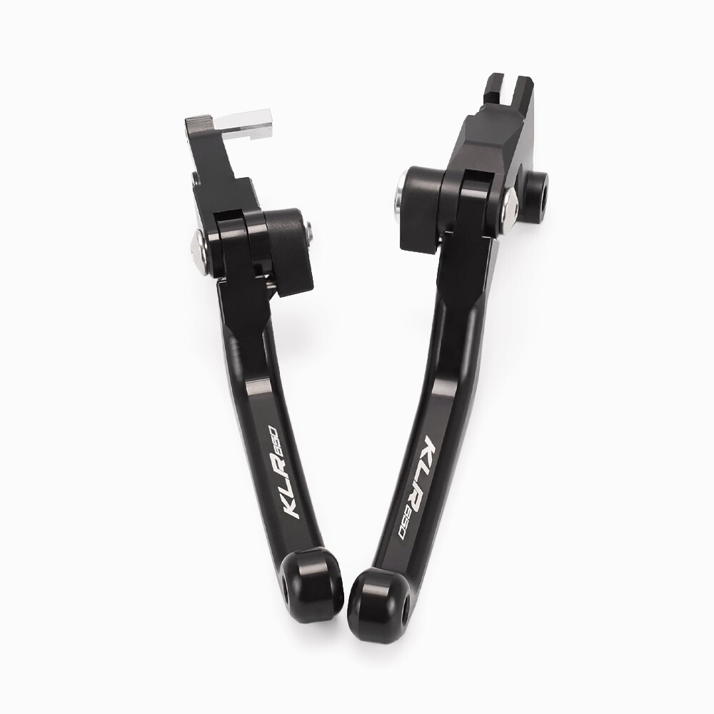 Anodized Pivot Brake Clutch Levers For KAWASAKI KLR 650 KLR650 2008-2024 Black