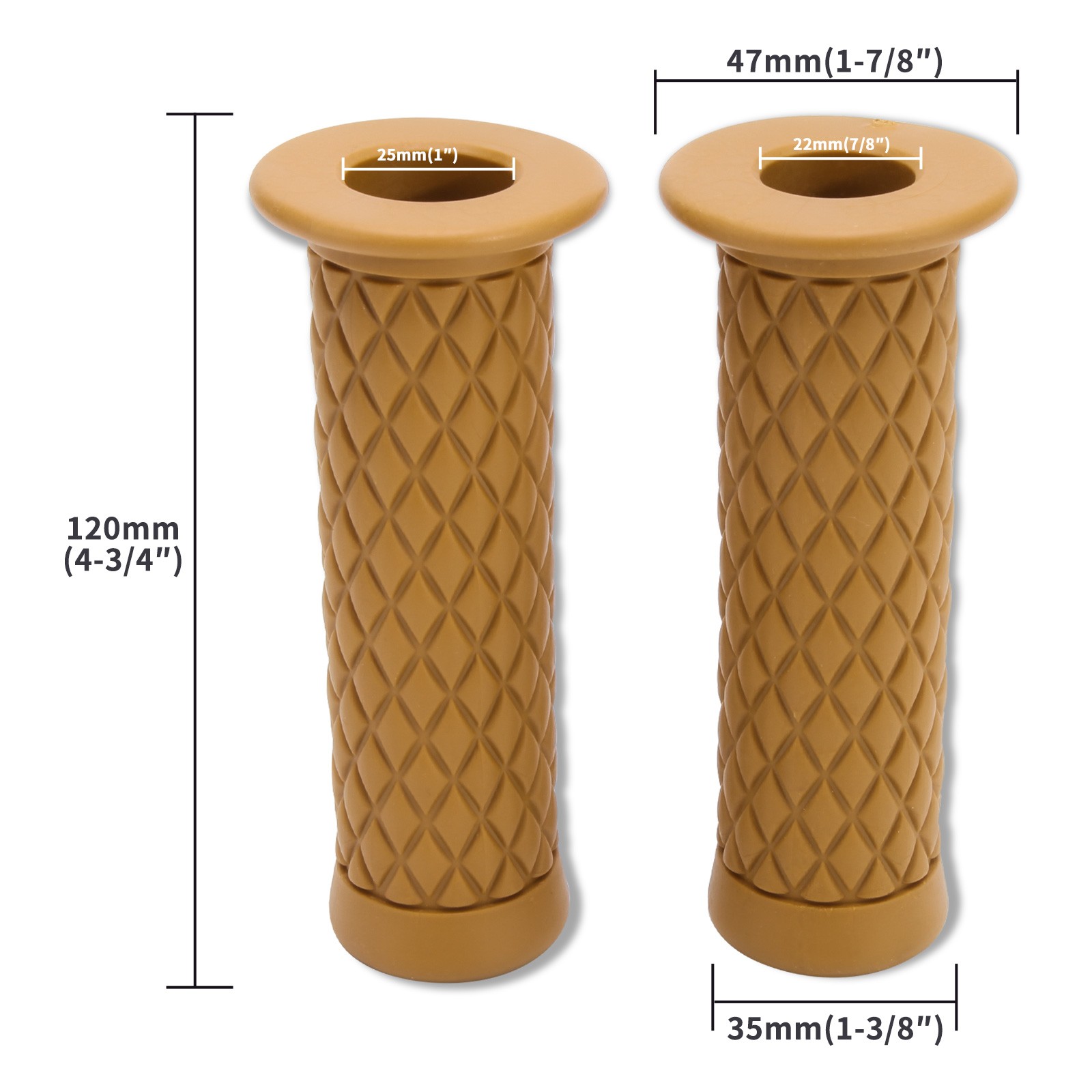 Motorcycle Rubber Gel Hand Grips 7/8″ 1″ For Coleman Powersports CT200U MiniBike