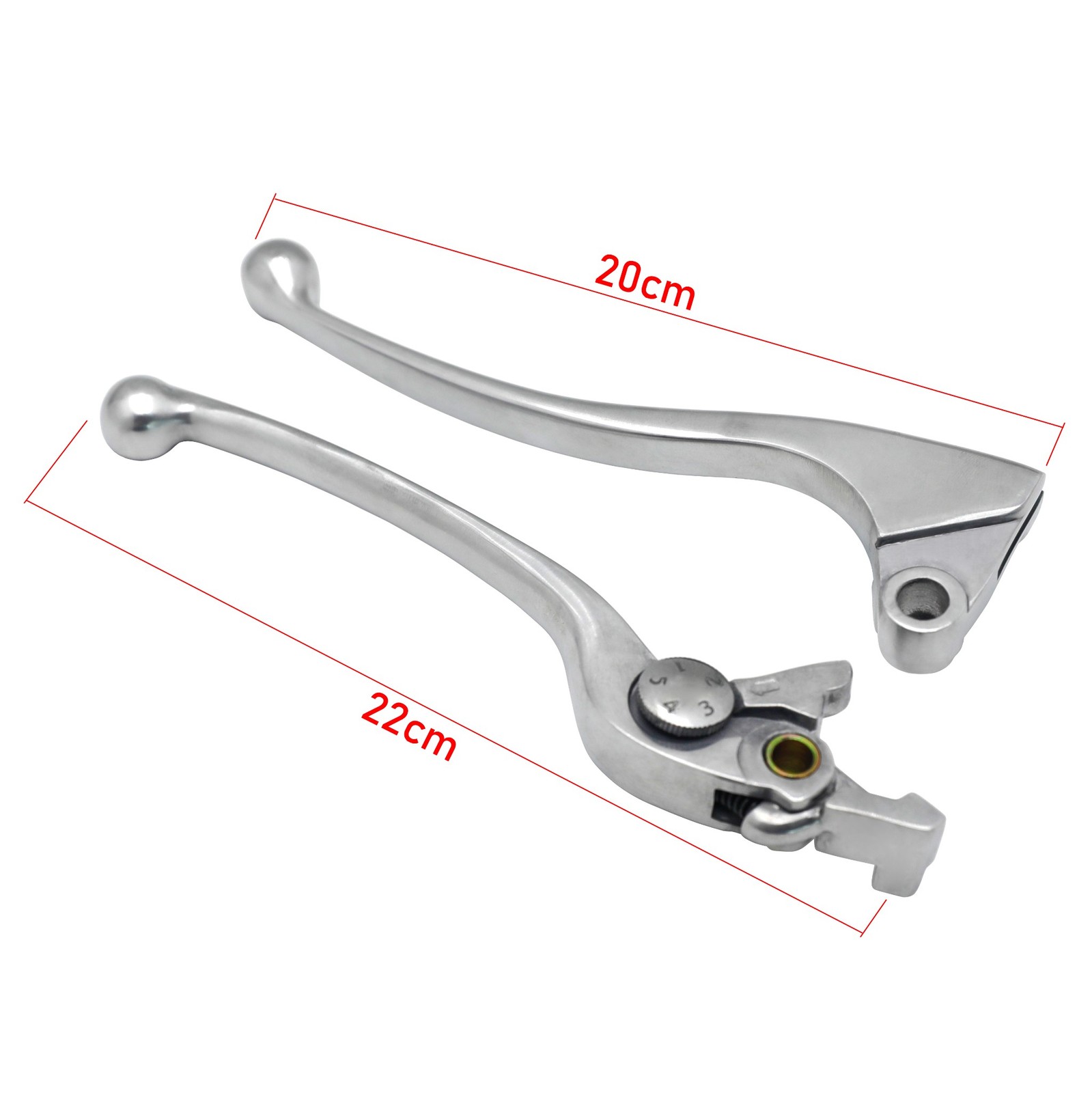 Brake + Clutch Hand Lever Silver Replacement For Kawasaki ZX9R ZX6R ZX10R ZX11R