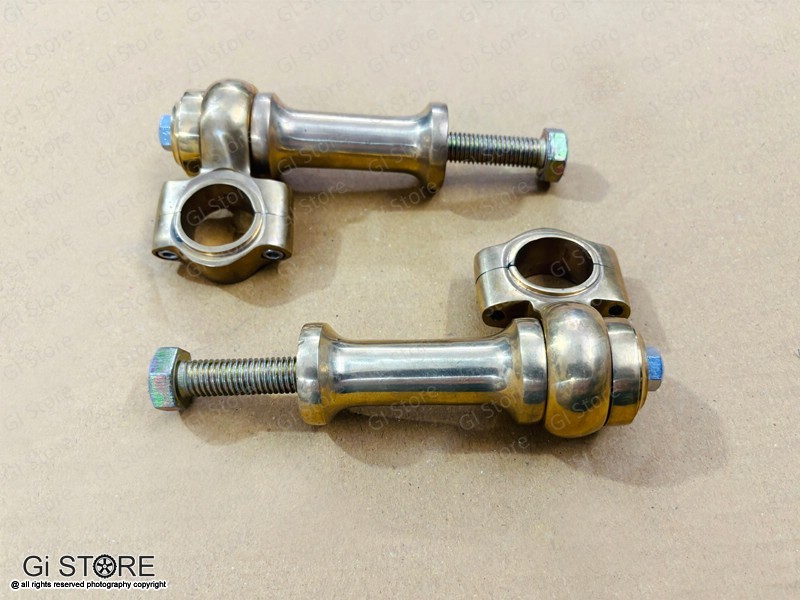 Universal Motorcycle Brass 1″ Handlebar Risers Clamp (2.5″ Rise Approx)